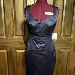 Jessica Simpson Dark Navy Satin Cocktail dress